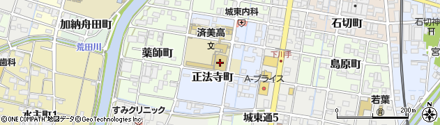 岐阜県岐阜市正法寺町周辺の地図
