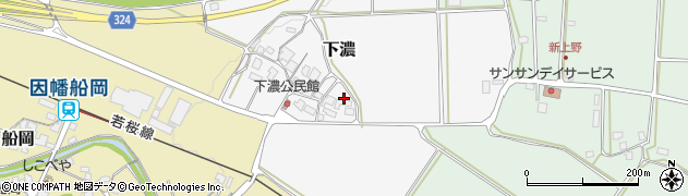 鳥取県八頭郡八頭町下濃周辺の地図