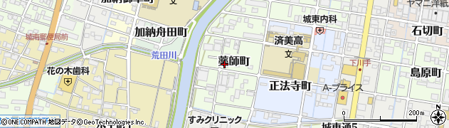 岐阜県岐阜市薬師町周辺の地図