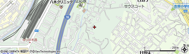 神奈川県横浜市港南区野庭町221周辺の地図
