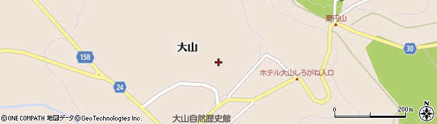 鳥取県大山町（西伯郡）大山周辺の地図