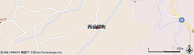 島根県松江市西忌部町周辺の地図