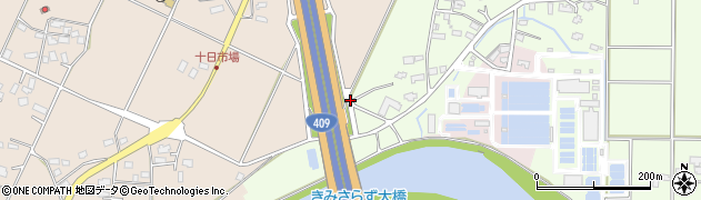 東京湾アクアライン連絡道周辺の地図