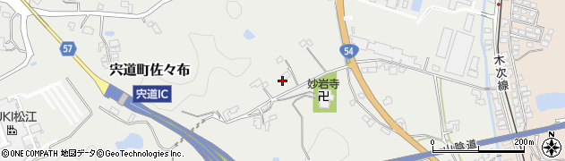 島根県松江市宍道町佐々布506周辺の地図