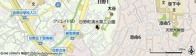 日野町清水第二公園周辺の地図