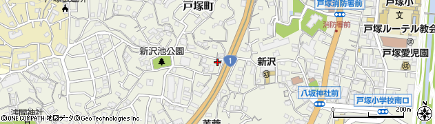 神奈川県横浜市戸塚区戸塚町3596周辺の地図
