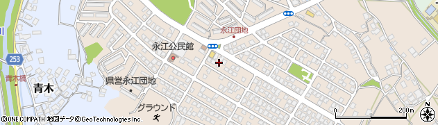 鳥取県米子市永江周辺の地図