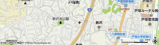 神奈川県横浜市戸塚区戸塚町3596-4周辺の地図