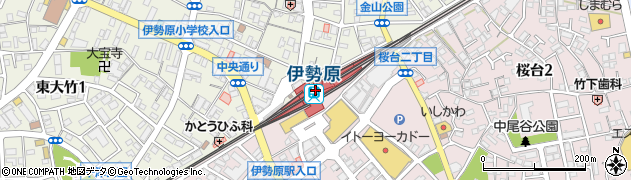横浜銀行小田急伊勢原駅 ＡＴＭ周辺の地図