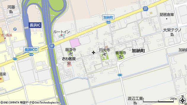 〒526-0804 滋賀県長浜市加納町の地図