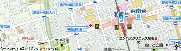 松屋 湘南台店周辺の地図