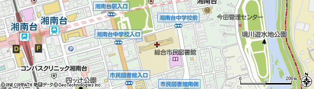 藤沢市立湘南台中学校周辺の地図