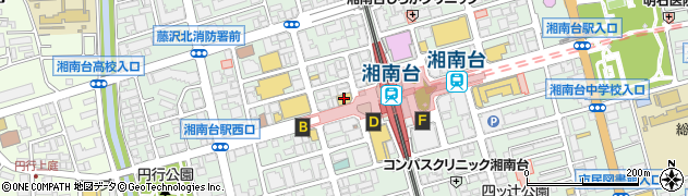 ビッグエコー BIG ECHO 湘南台駅前西口店周辺の地図