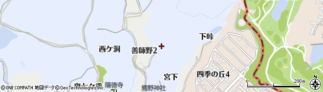 愛知県犬山市善師野（奥洞）周辺の地図