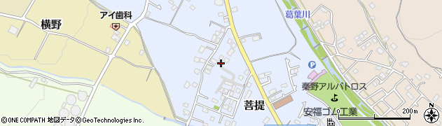 神奈川県秦野市菩提205周辺の地図