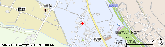 神奈川県秦野市菩提204周辺の地図