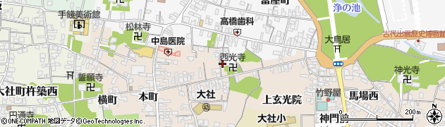島根県出雲市大社町杵築東699周辺の地図