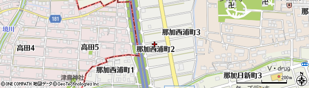岐阜県各務原市那加西浦町周辺の地図