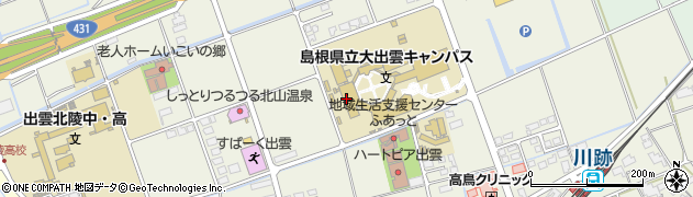 島根県立大学　出雲キャンパス周辺の地図