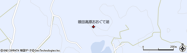 親田高原おおぐて湖キャンプ場周辺の地図