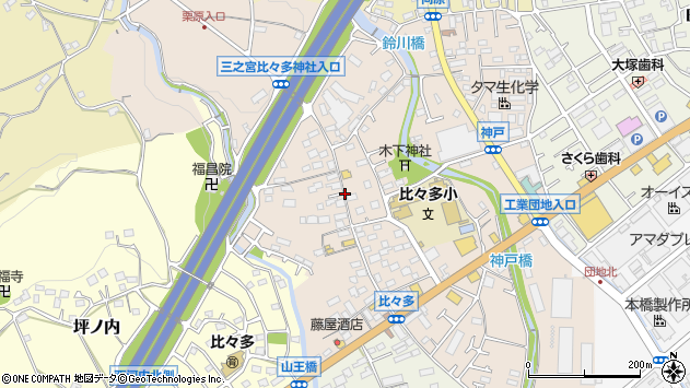 〒259-1138 神奈川県伊勢原市神戸の地図