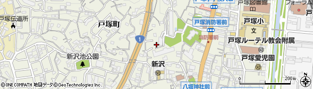神奈川県横浜市戸塚区戸塚町3645周辺の地図