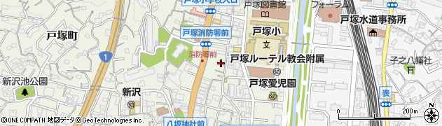 神奈川県横浜市戸塚区戸塚町3949周辺の地図