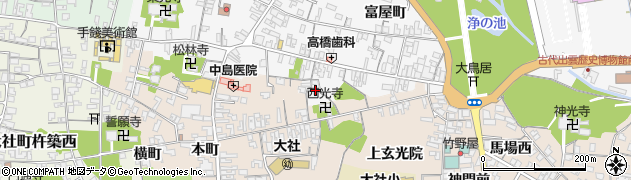 島根県出雲市大社町杵築東703周辺の地図
