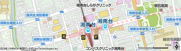 市営湘南台駅地下自動車駐車場周辺の地図