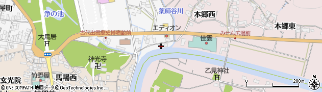 島根県出雲市大社町杵築東真名井1454周辺の地図