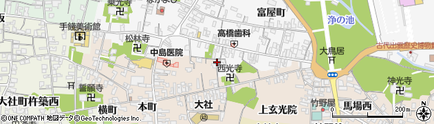 島根県出雲市大社町杵築東693周辺の地図
