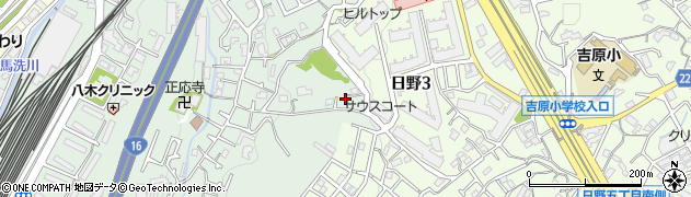 神奈川県横浜市港南区野庭町186周辺の地図