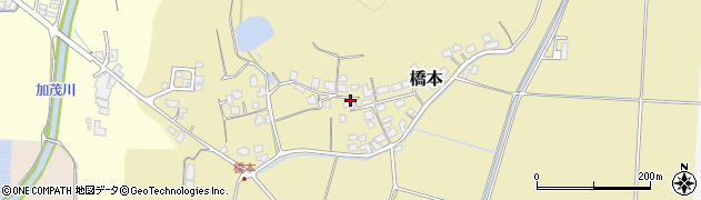 鳥取県米子市橋本周辺の地図