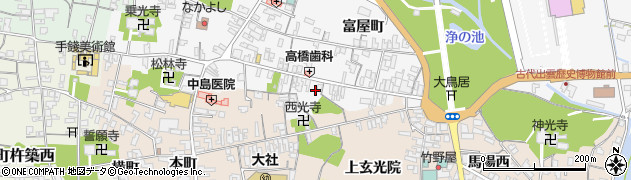 島根県出雲市大社町杵築東710周辺の地図