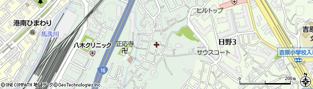 神奈川県横浜市港南区野庭町203周辺の地図