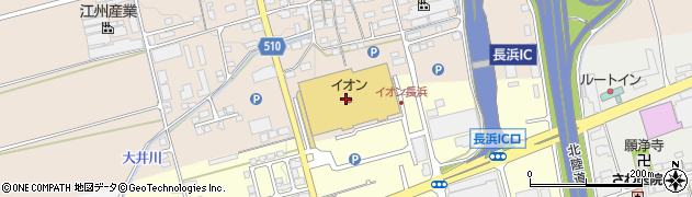 イオン長浜店周辺の地図