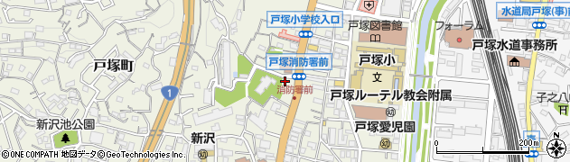 神奈川県横浜市戸塚区戸塚町4152周辺の地図