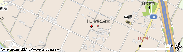 千葉県木更津市十日市場周辺の地図