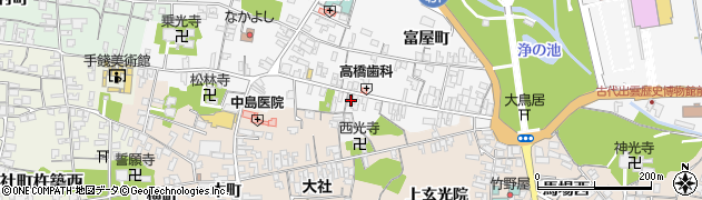 島根県出雲市大社町杵築東705周辺の地図