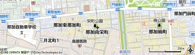 岐阜県各務原市那加南栄町周辺の地図