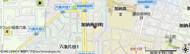 岐阜県岐阜市加納梅田町周辺の地図
