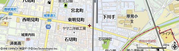 岐阜県岐阜市東明見町3周辺の地図