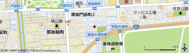 岐阜県各務原市那加大東町周辺の地図