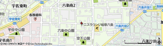 岐阜県岐阜市六条南周辺の地図
