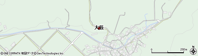 兵庫県養父市大薮周辺の地図