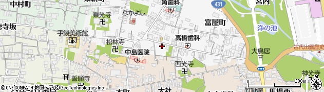 島根県出雲市大社町杵築東686周辺の地図