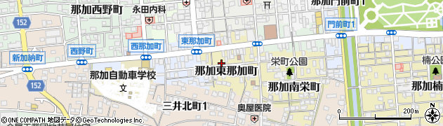 岐阜県各務原市那加東那加町周辺の地図
