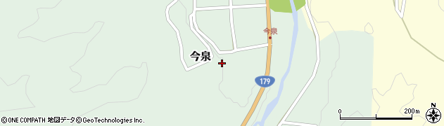 鳥取県三朝町（東伯郡）今泉周辺の地図