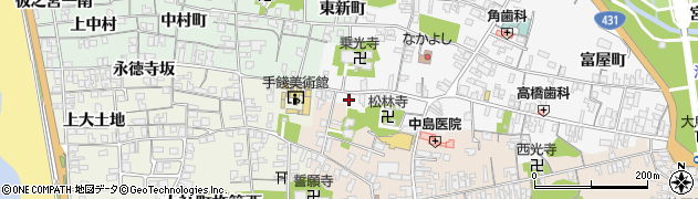 島根県出雲市大社町杵築東（東立小路）周辺の地図