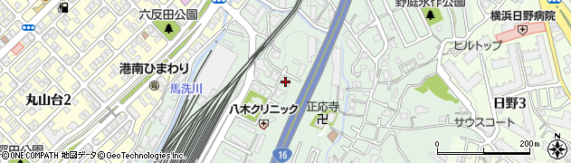 神奈川県横浜市港南区野庭町599-5周辺の地図